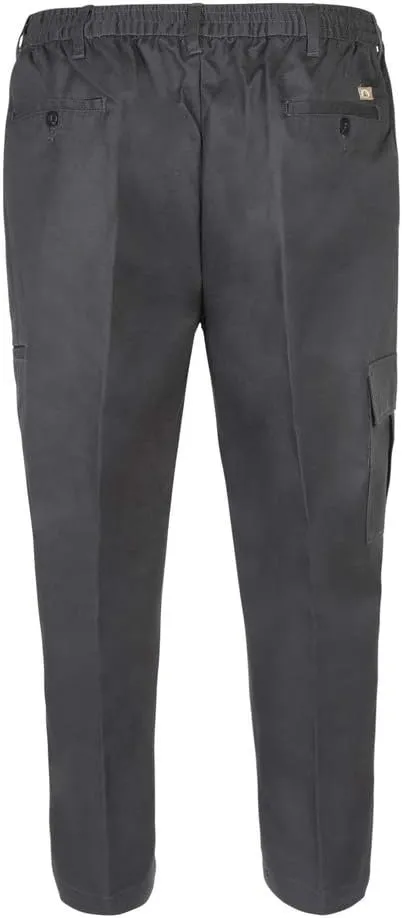 AKA Wrinkle Free Men's Full Elastic Waist Twill Casual Pant