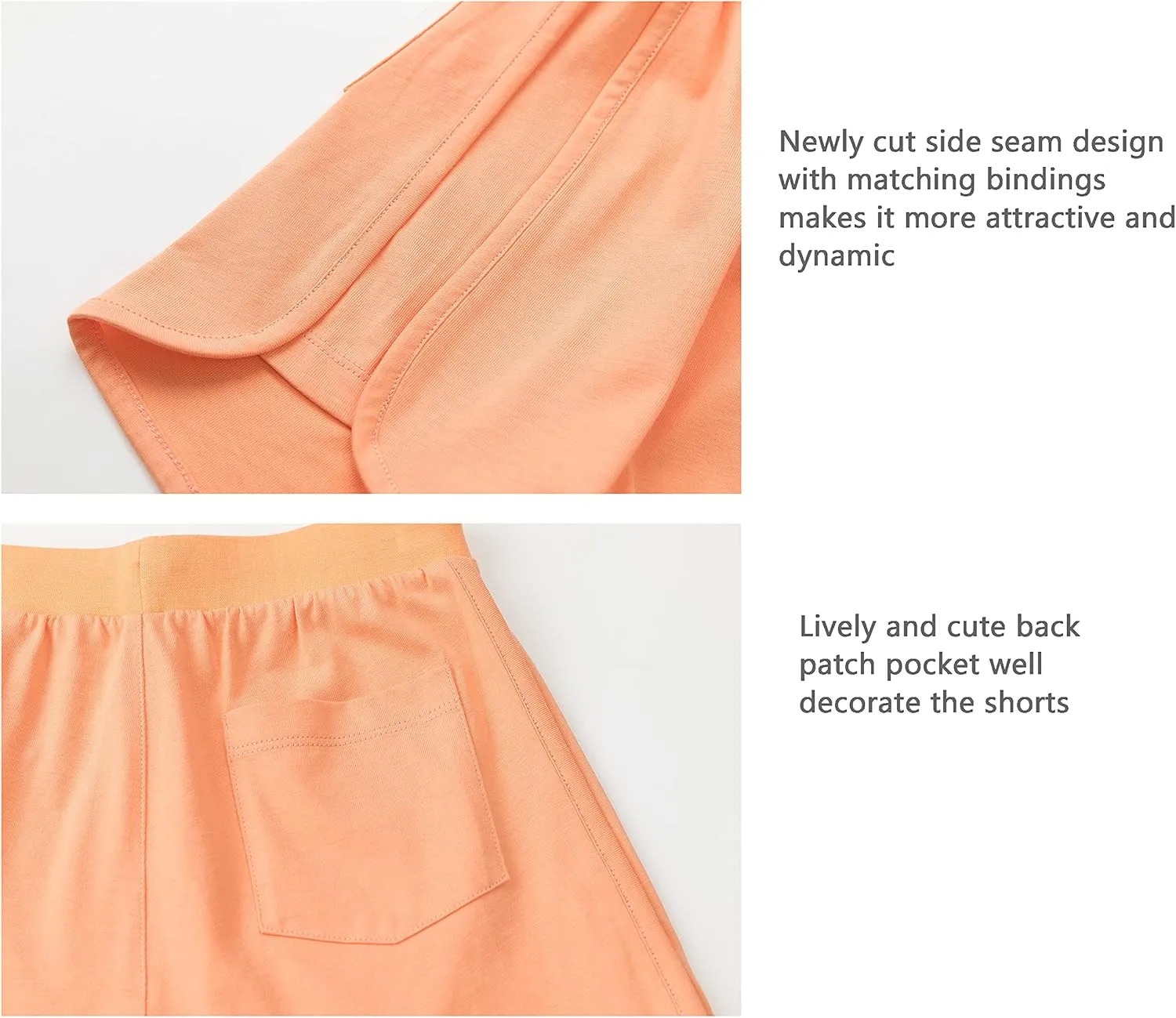 ALAVIKING Girls Cotton Shorts Athletic Running Shorts with Elastic Waistband Workout Shorts for Girls Size 3-12 Years