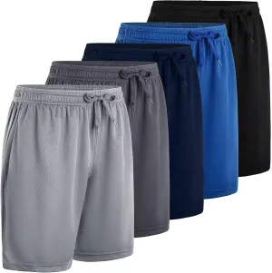 Athletic Shorts Pack for Men Breathable Athletic Gym Shorts Elastic Waistband Quick Dry