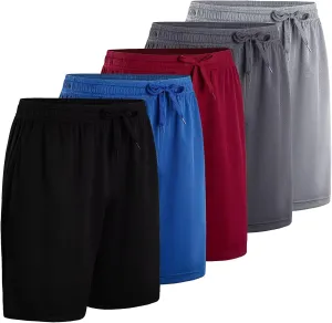 Athletic Shorts Pack for Men Breathable Athletic Gym Shorts Elastic Waistband Quick Dry