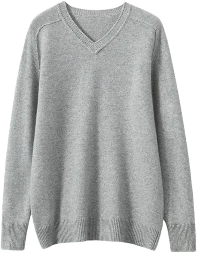 Autumn/Winter Men Sweaters Goat Cashmere Knitted Jumpers Warm V-Neck Men Tops Sweaters