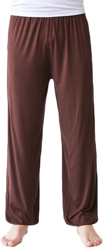 AvaCostume Men's Lightweight Loose Yoga Pants Elastic Waist Modal Yoga Harem Pants