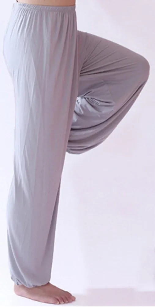 AvaCostume Men's Lightweight Loose Yoga Pants Elastic Waist Modal Yoga Harem Pants