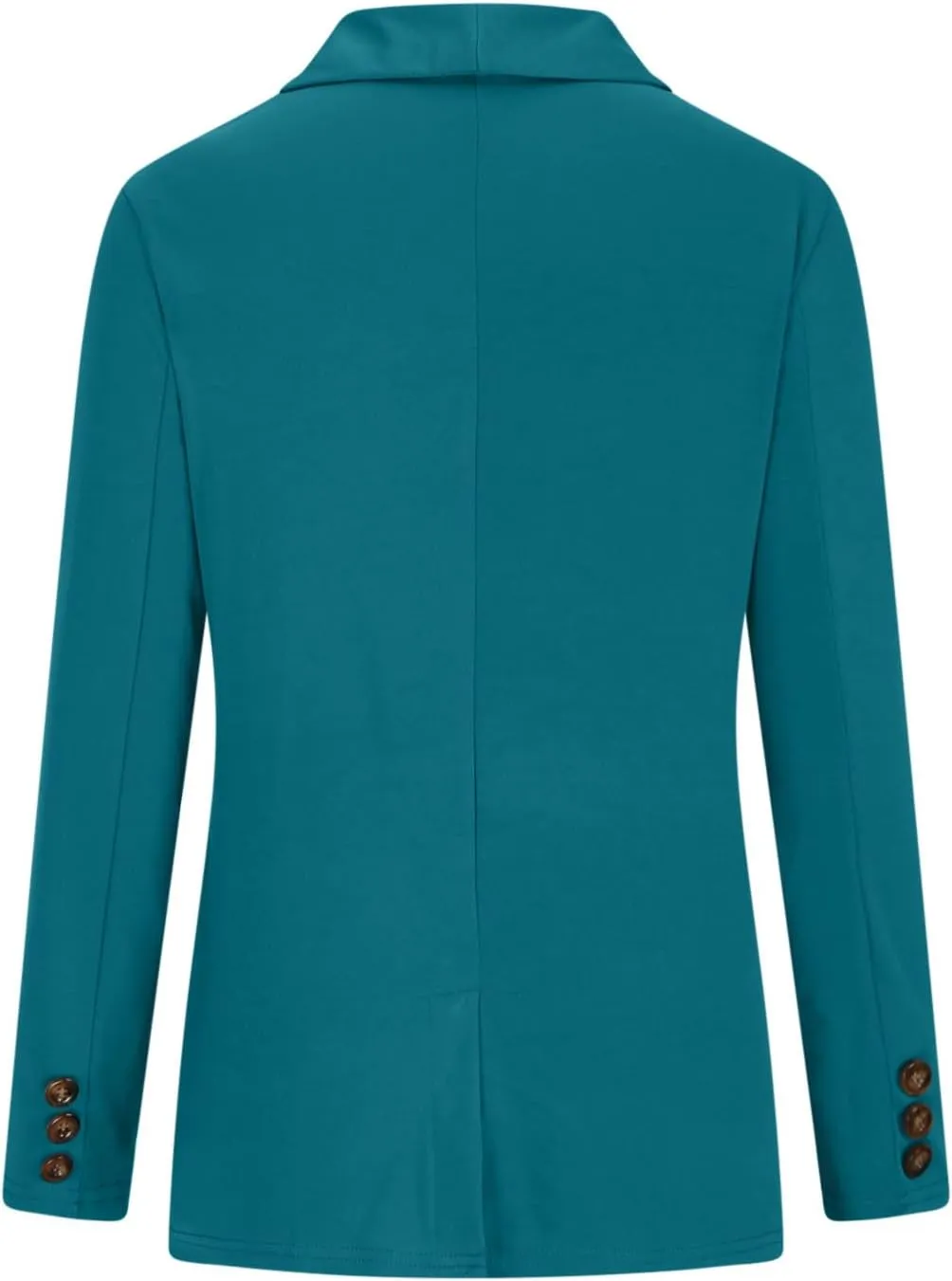 Blazer for Women Long Sleeve Lapel Open Front Business Casual Workwear Coat Solid Trendy Office Work Tailored Jackets
