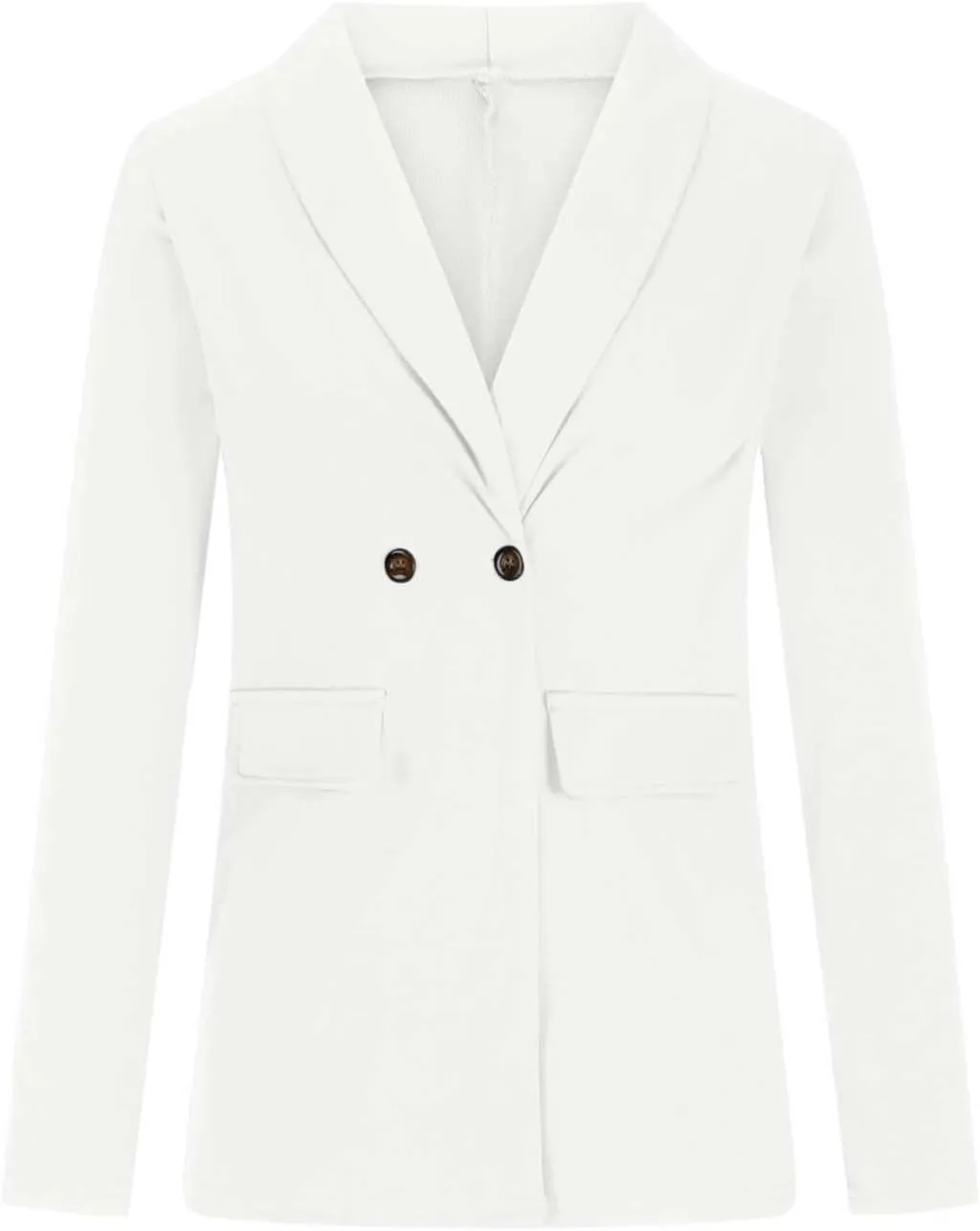 Blazer for Women Long Sleeve Lapel Open Front Business Casual Workwear Coat Solid Trendy Office Work Tailored Jackets
