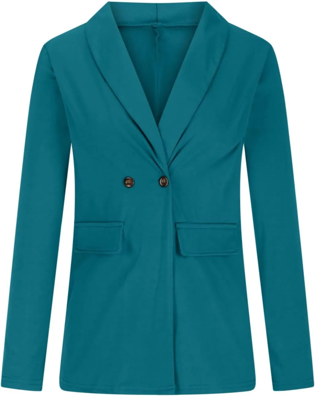 Blazer for Women Long Sleeve Lapel Open Front Business Casual Workwear Coat Solid Trendy Office Work Tailored Jackets