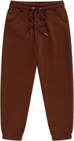Boys Girls Kids Sweatpants Solid Color Pants 𝐃rawstring Elastic Waist Pocket Wide Leg Joggers Sports