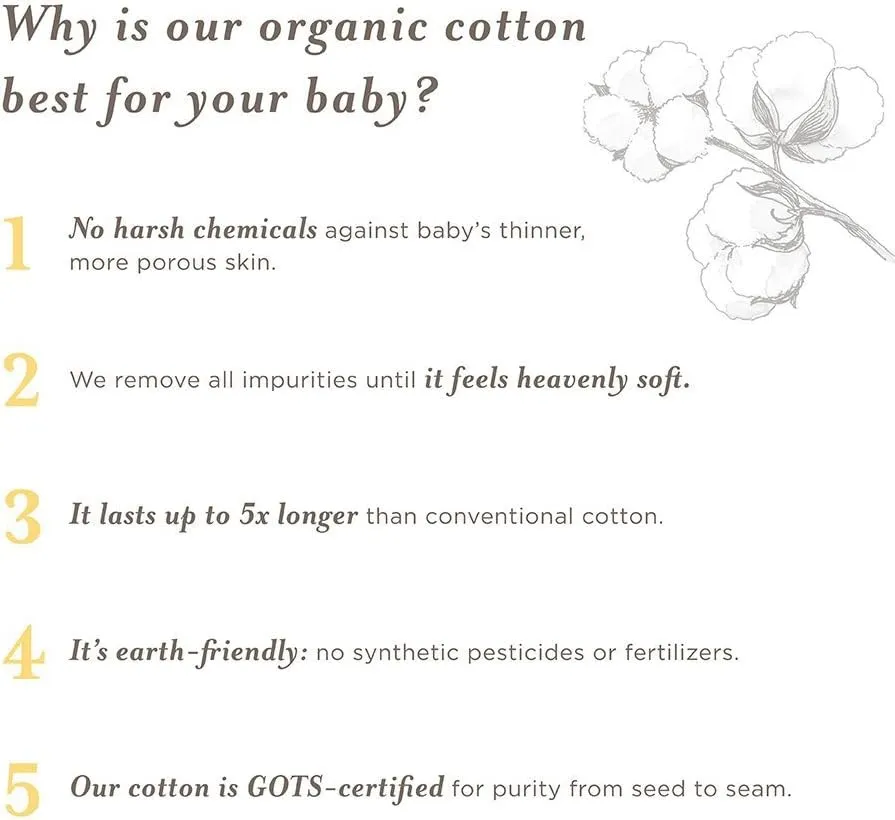 Burt's Bees Baby Baby Boys Tees, Short Long Sleeve T-Shirt V-Neck Crew Infant and Toddler Top, 100% Organic Cotton
