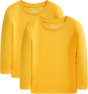 Cadidi Dinos Boys Girls Long Sleeve Shirts Cotton Casual Crewneck Printed Kids T-Shirts