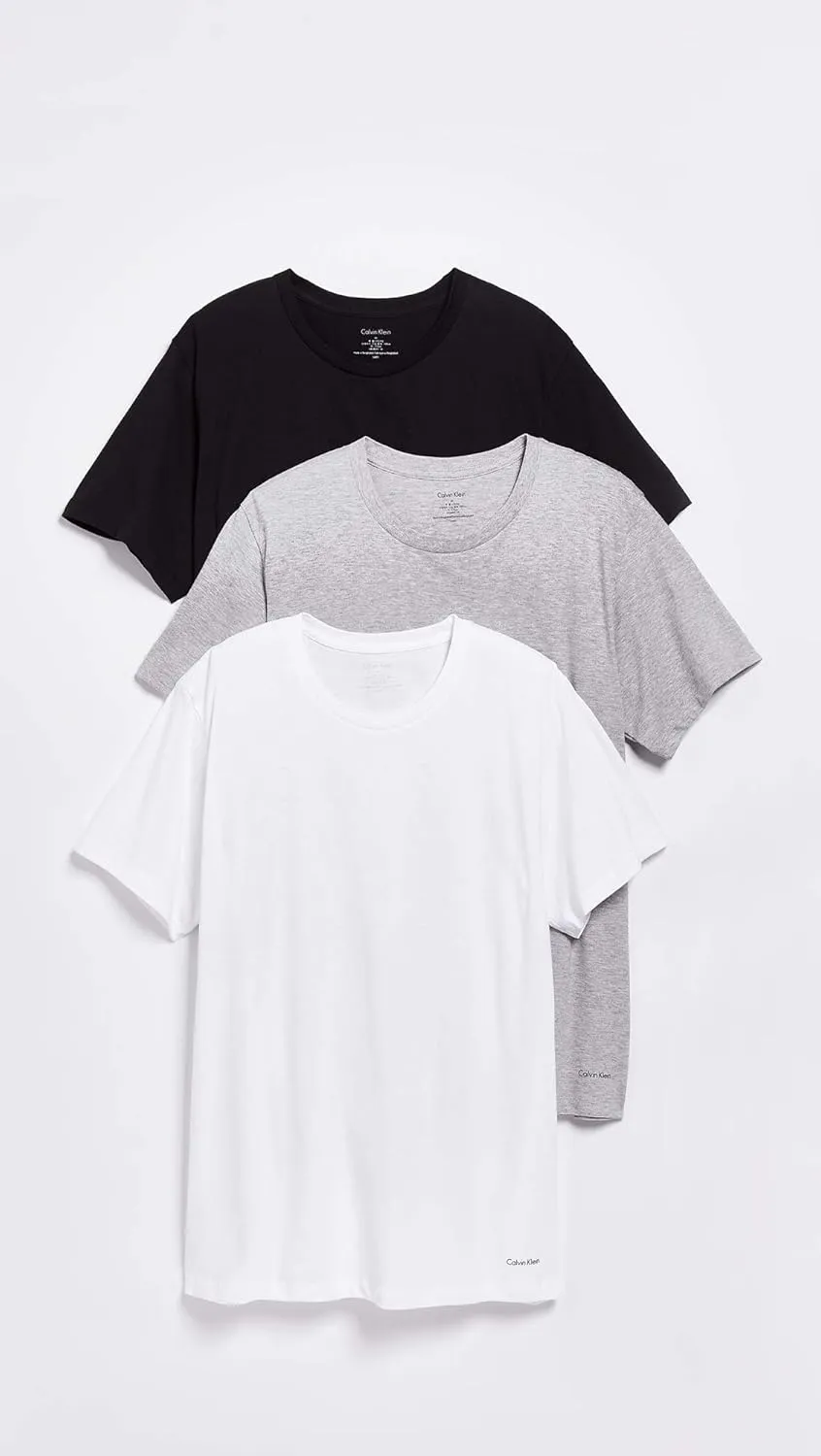 Calvin Klein Men's Cotton Classics 3-Pack Crew Neck T-Shirts