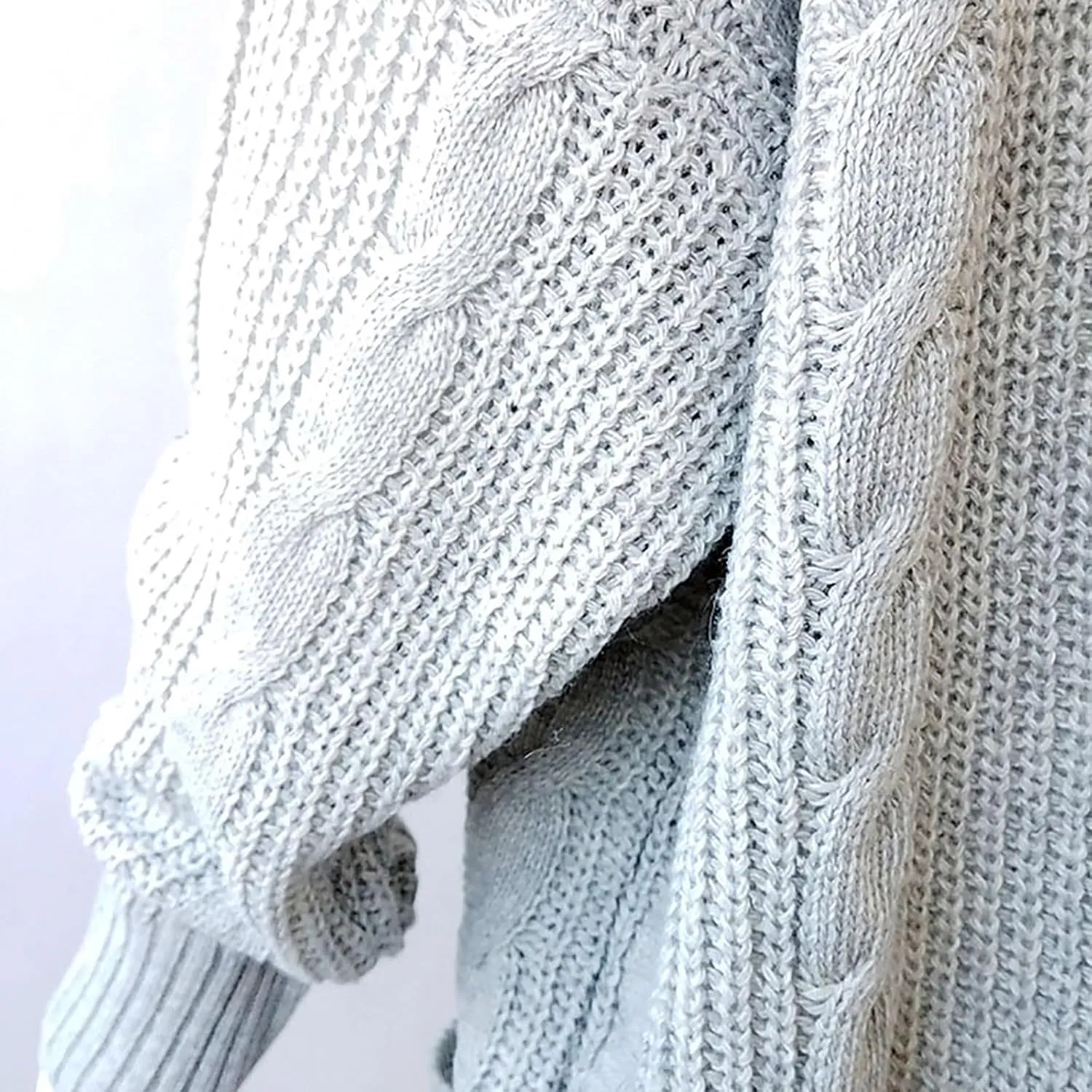 Cardigan for Women 2024 Oversized Long Sleeve Loose Slouchy Knit Sweaters Solid Wrap Chunky Pocket Cardigans Coat
