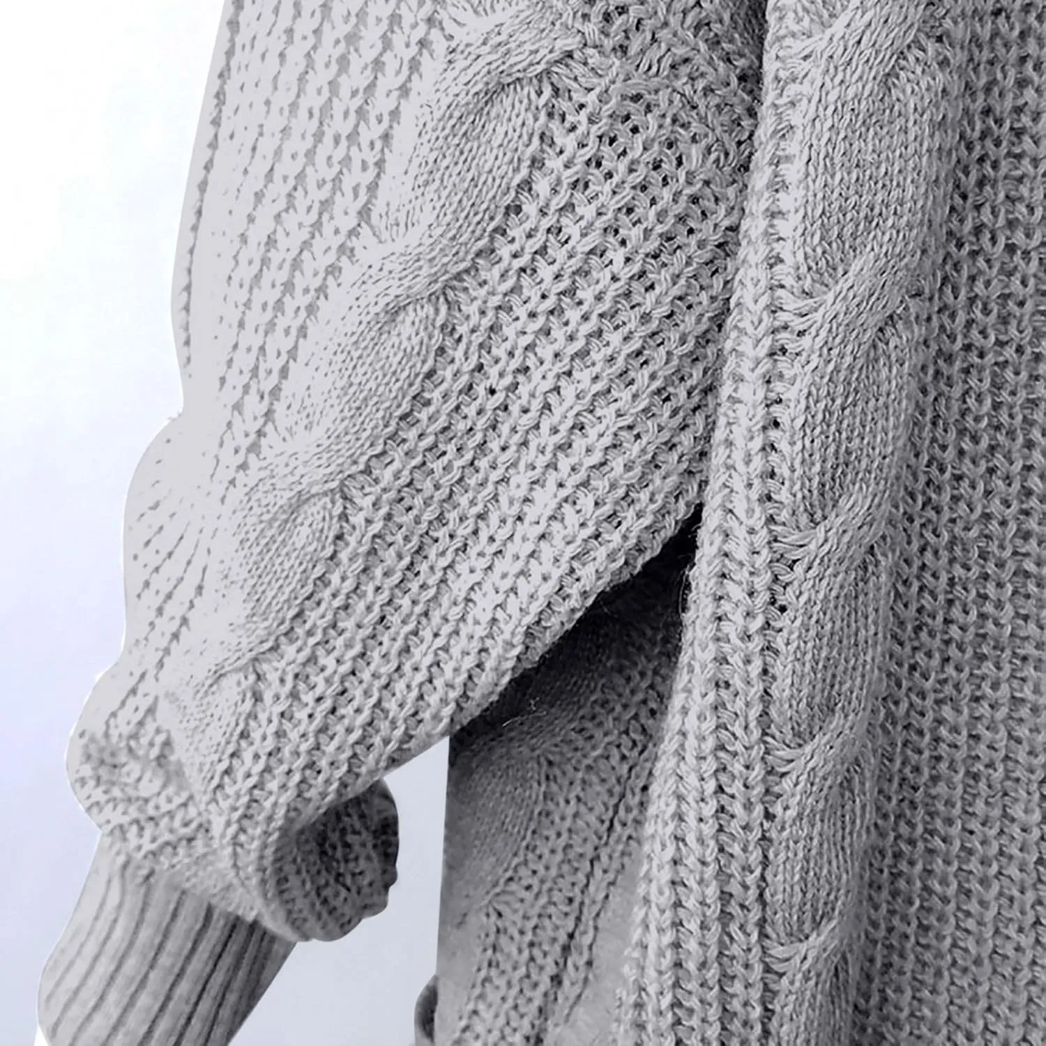 Cardigan for Women 2024 Oversized Long Sleeve Loose Slouchy Knit Sweaters Solid Wrap Chunky Pocket Cardigans Coat