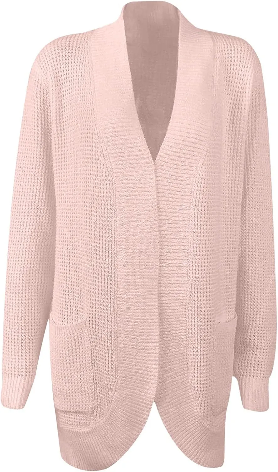 Cardigan Sweaters for Women Lightweight Long Sleeve Open Front Coat Casual Loose Knit Outwear with Pockets