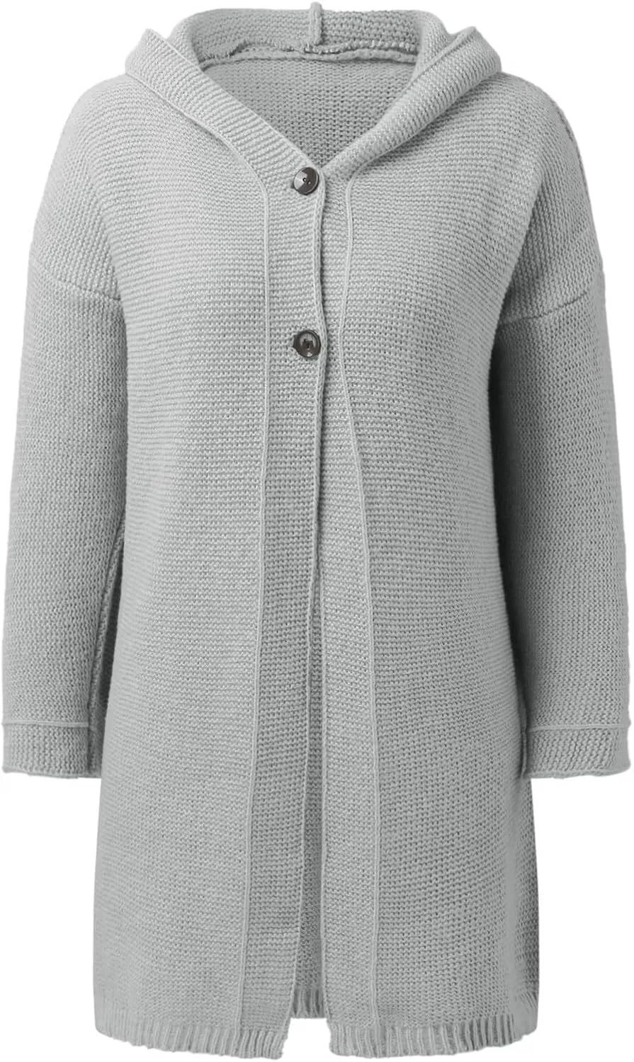 Cardigans for Women with Hood Elegant Wrap Jacket Chunky Knit Cardigan Long Sleeve Knitted Jumper Knitted Coat Casual Jumper
