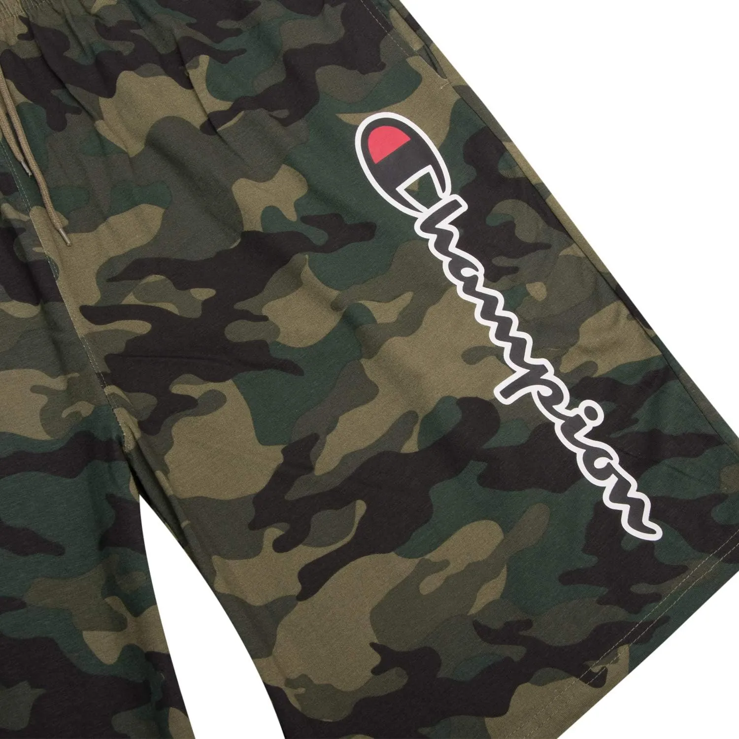 Champion Big and Tall Shorts for Men – Side Script Jersey Athletic Gym Shorts