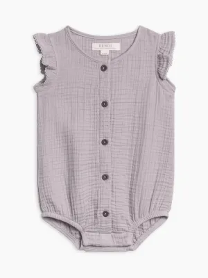 Colored Organics Organic Cotton Baby and Toddler Summer Romper Sleeveless One Piece