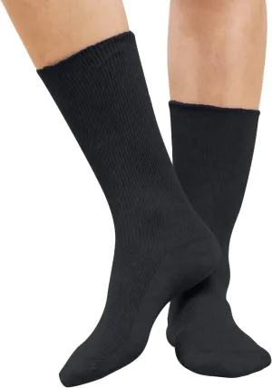Cottonique Latex-Free Organic Cotton Crew Socks for Allergic Contact Dermatitis (2pairs/pack)