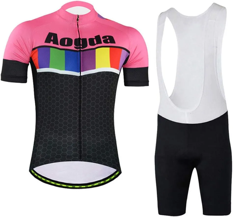 Cycling Jersey Set Mens Short Sleeves Biking Jerseys Bicycle Jacket Clothing Suit C7