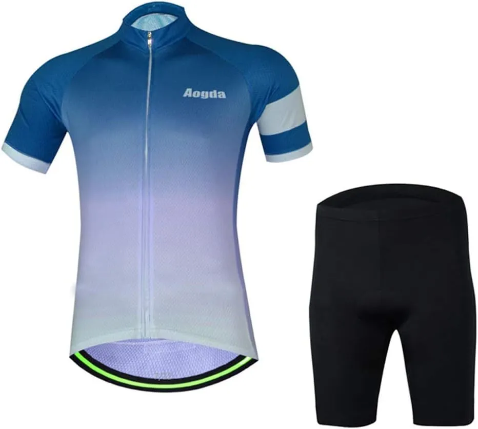 Cycling Jersey Set Mens Short Sleeves Biking Jerseys Bicycle Jacket Clothing Suit C9