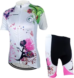Cycling Jersey Set Womens Short Sleeves Biking Jerseys Bicycle Jacket Clothing Suit C73