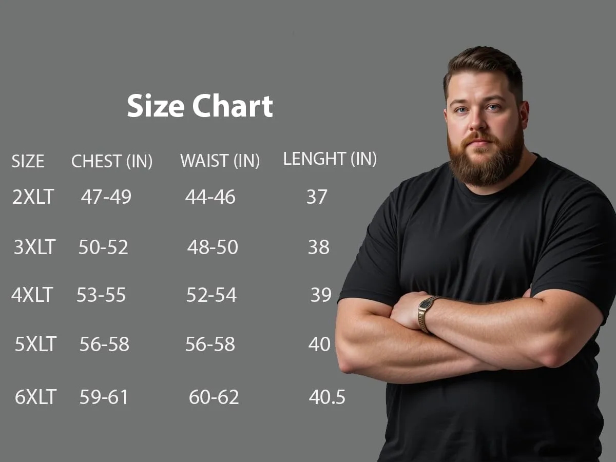 Different Touch 4 Pack Men Big & Tall 100% Cotton T-Shirts