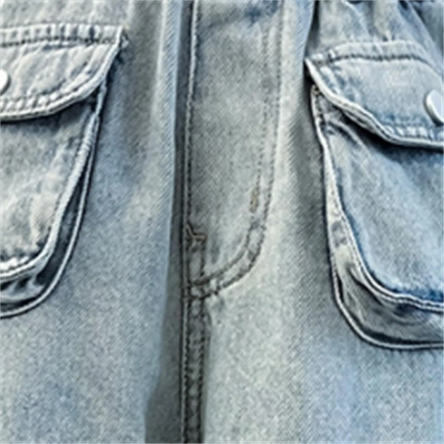 Girls Wide Leg Jeans High Waist Baggy Denim Pants Loose Elastic Waist Cargo Casual Multi Pockets Streetwear Clothes