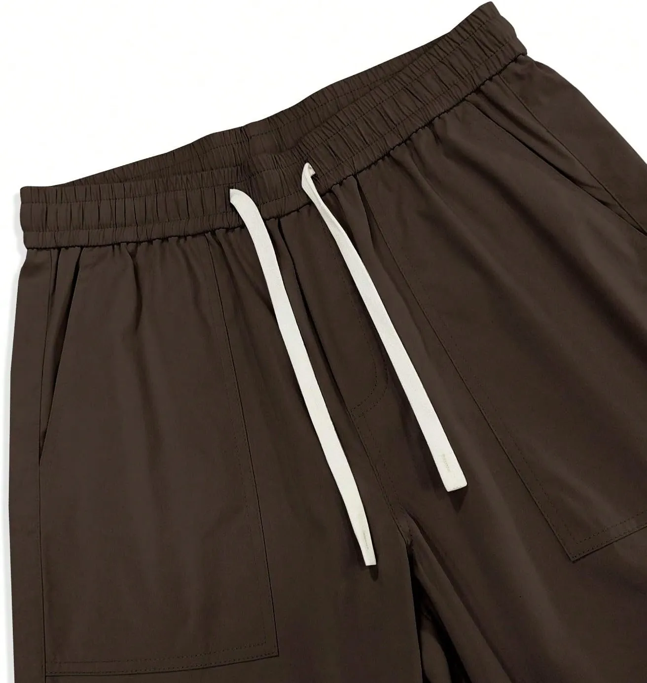 GORGLITTER Men's Cargo Pants Drawstring Elastic Waist Flap Pockets Baggy Pants Streetwear