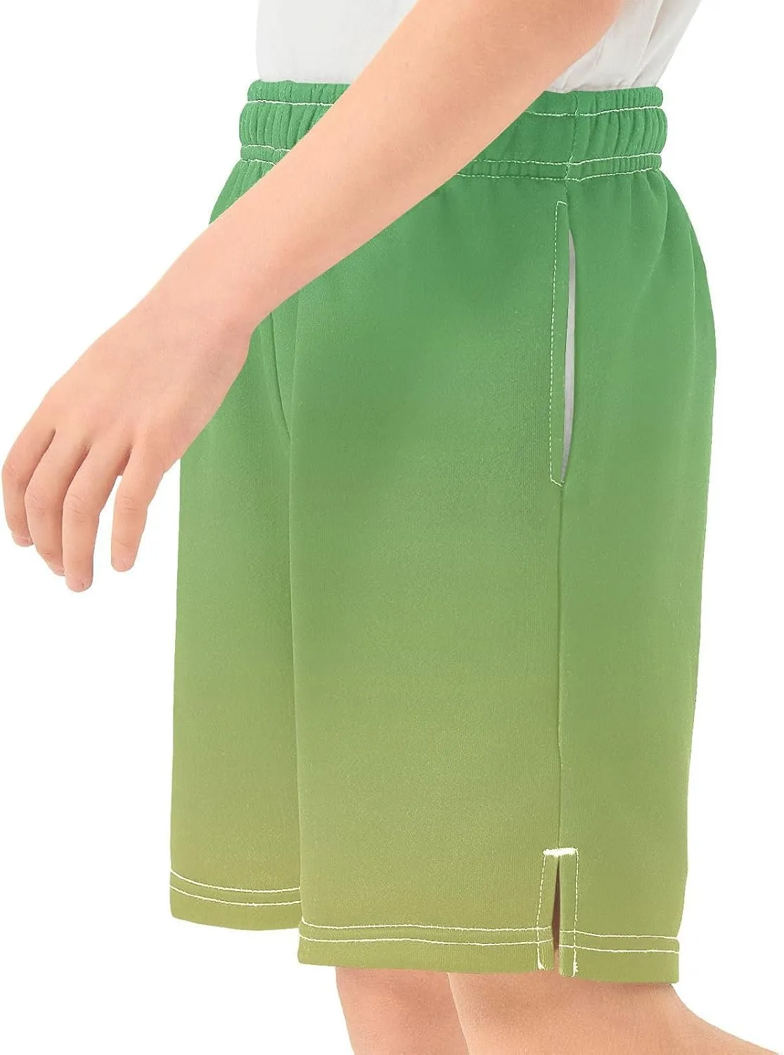 Gradient Boys Athletic Shorts Quick Dry Active Soccer Shorts with Pockets for Kids