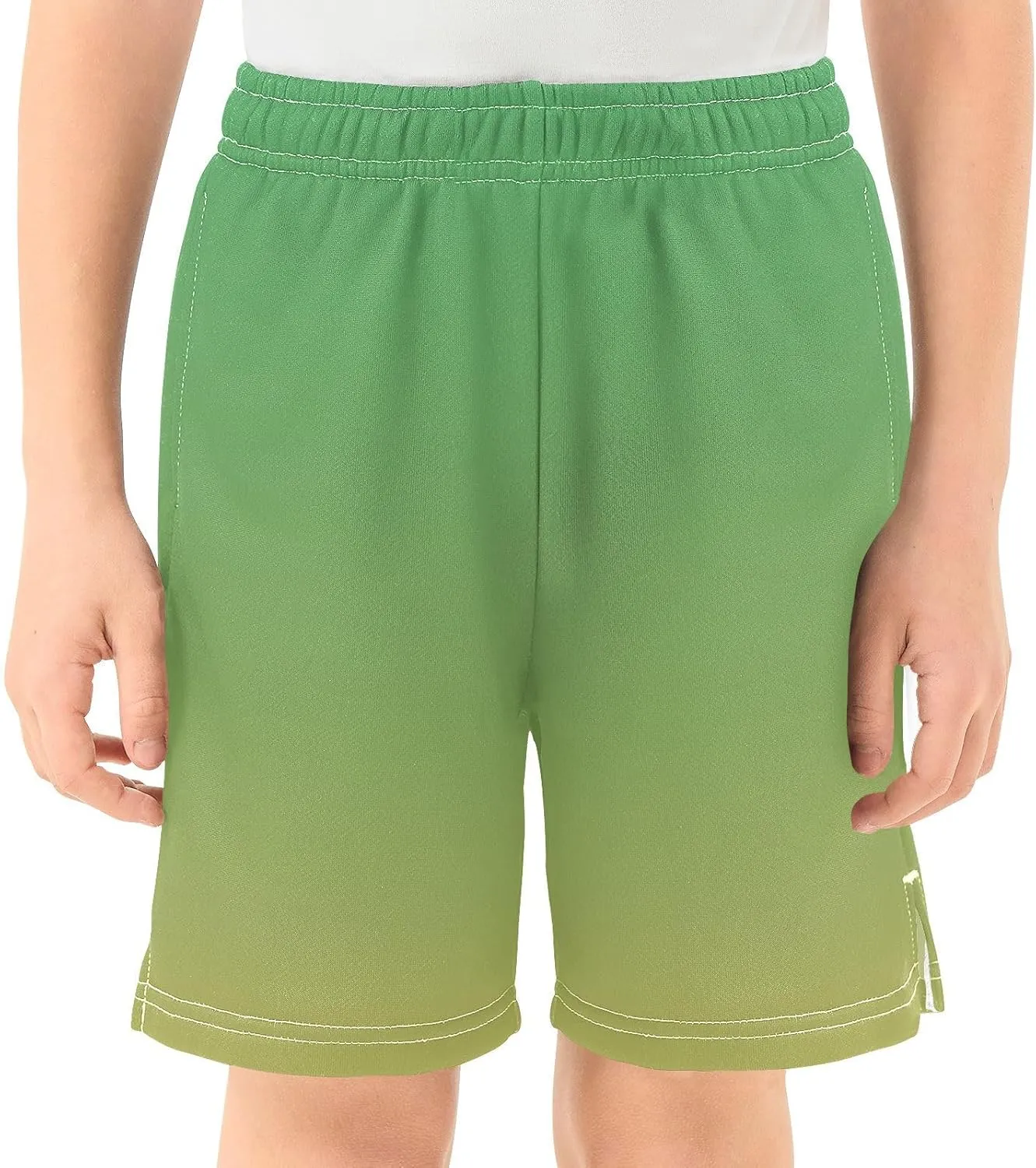 Gradient Boys Athletic Shorts Quick Dry Active Soccer Shorts with Pockets for Kids