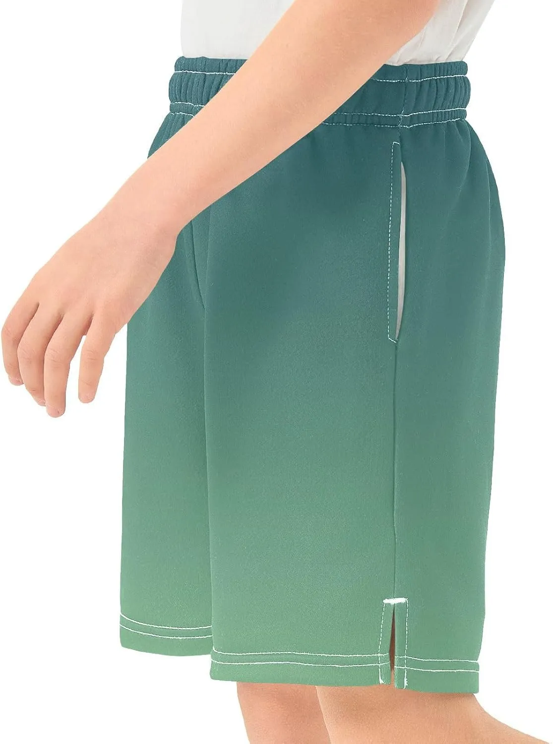 Gradient Boys Athletic Shorts Quick Dry Active Soccer Shorts with Pockets for Kids