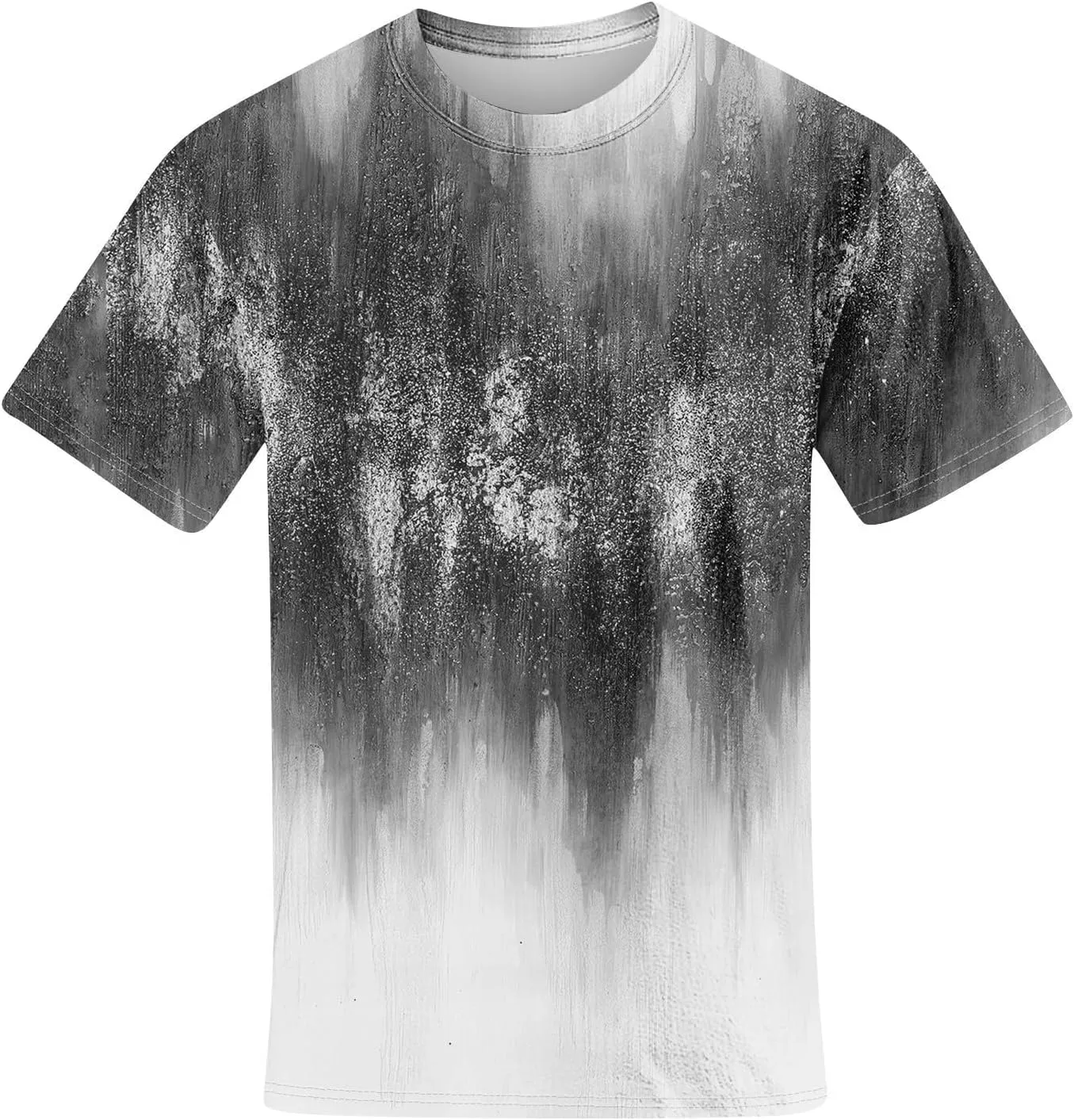 Graphic Shirts for Men Casual Fashion Short Sleeve Printed Crewneck Big and Tall Summer Beach Tshirts Loose Fit Shirt