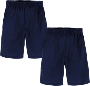 Hanes Boys’ Jersey Shorts Pack, 2-Pack, Cotton Shorts for Boys with Pockets, Pull-On Shorts