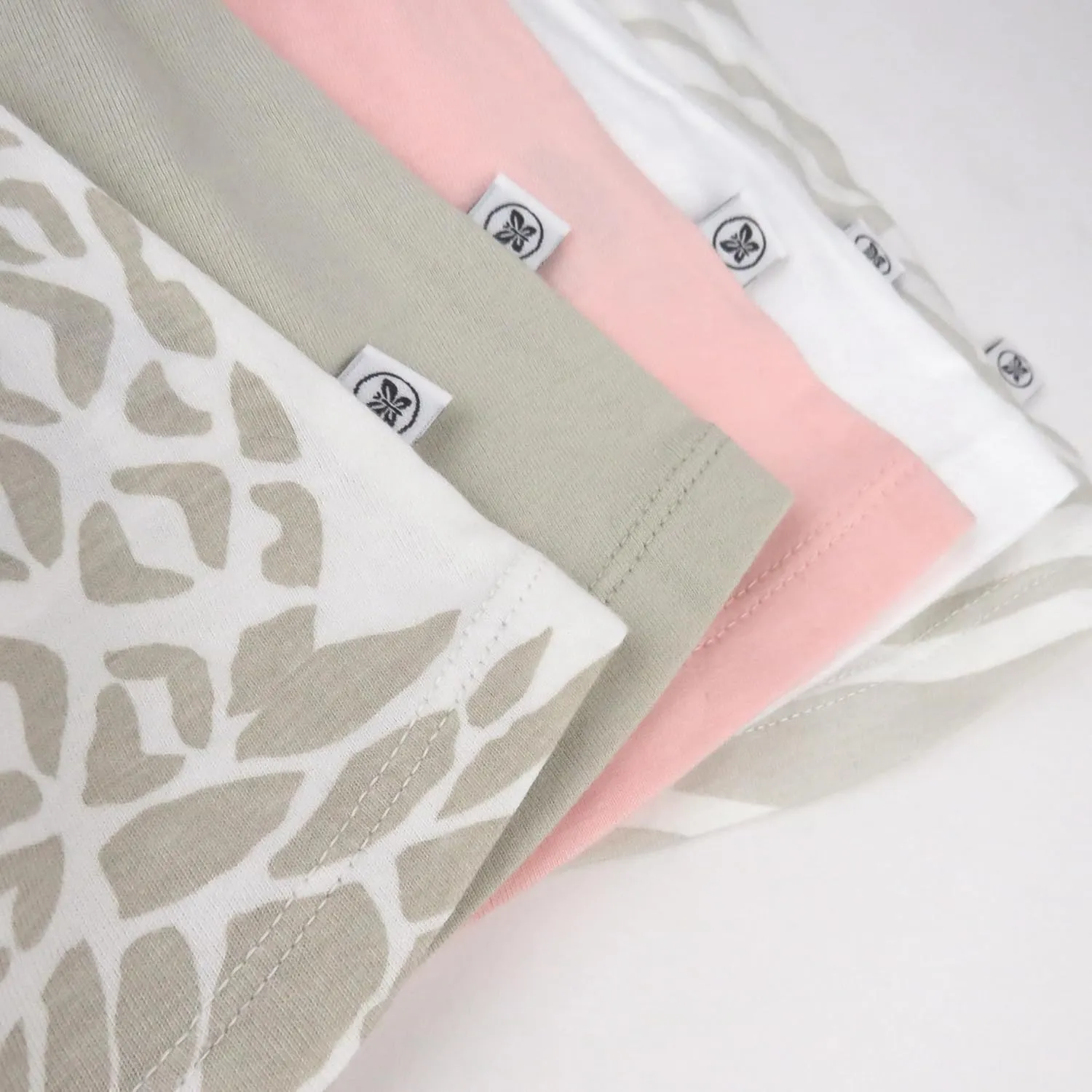 HonestBaby Baby Girls 5-pack Cami Tops Sleeveless T-shirts 100% Organic Cotton for Infant and Toddler Baby Girls