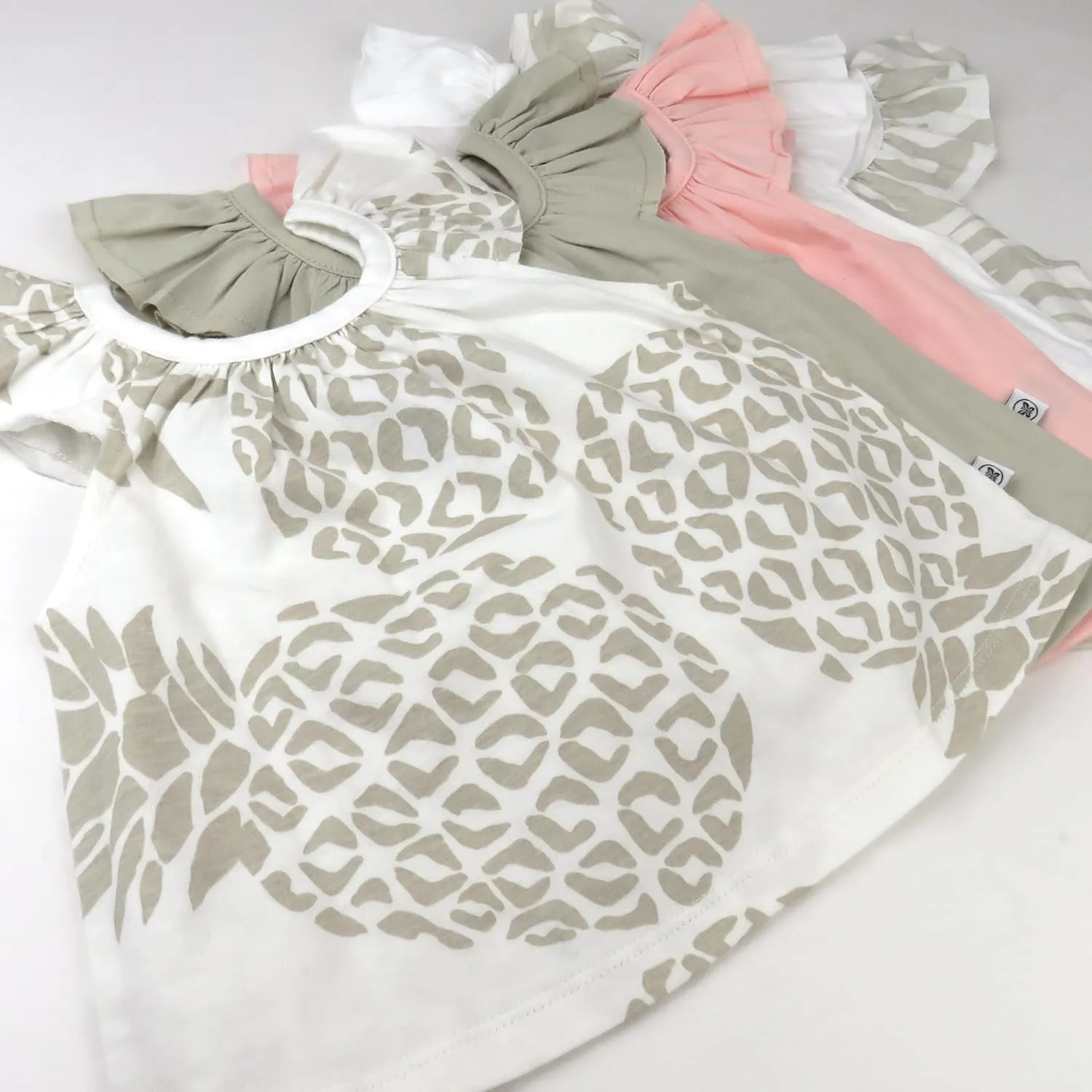 HonestBaby Baby Girls 5-pack Cami Tops Sleeveless T-shirts 100% Organic Cotton for Infant and Toddler Baby Girls