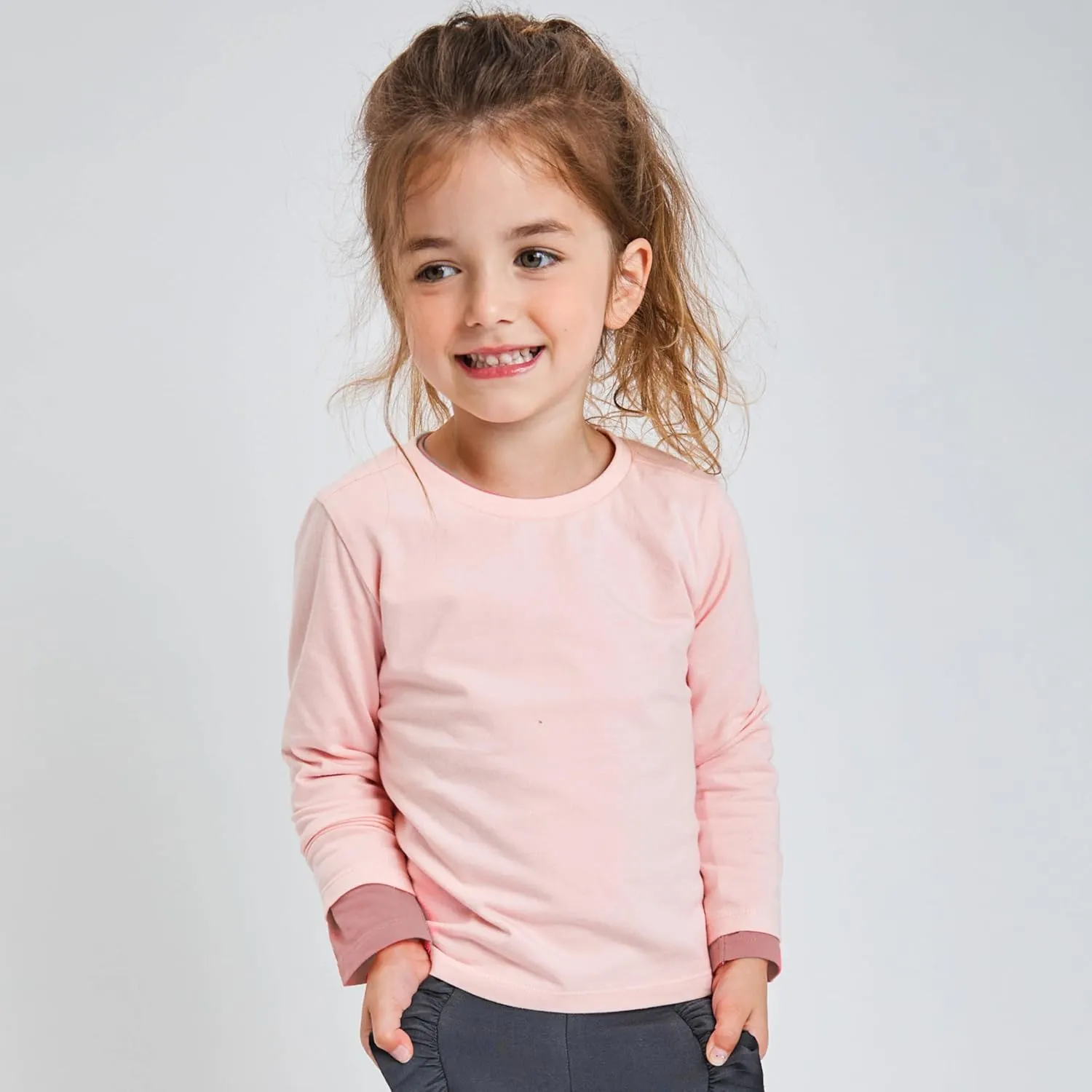 HonestBaby Multipack Long Sleeve T-shirts Tee 100% Organic Cotton Baby, Toddler, Kids, Boys, Girls