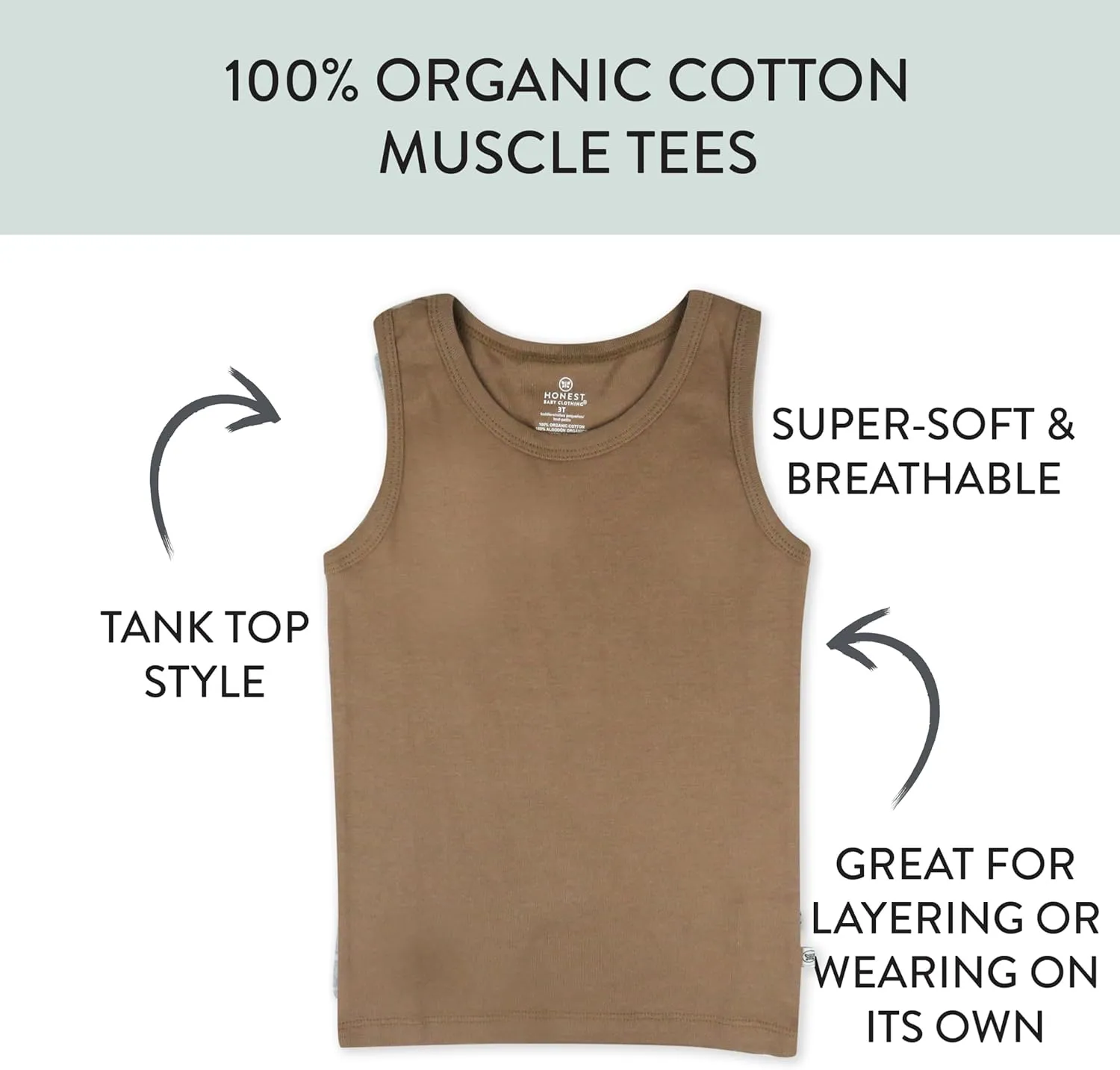 HonestBaby Multipack Long Sleeve T-shirts Tee 100% Organic Cotton Baby, Toddler, Kids, Boys, Girls