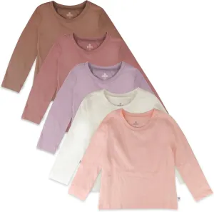 HonestBaby Multipack Long Sleeve T-shirts Tee 100% Organic Cotton Baby, Toddler, Kids, Boys, Girls