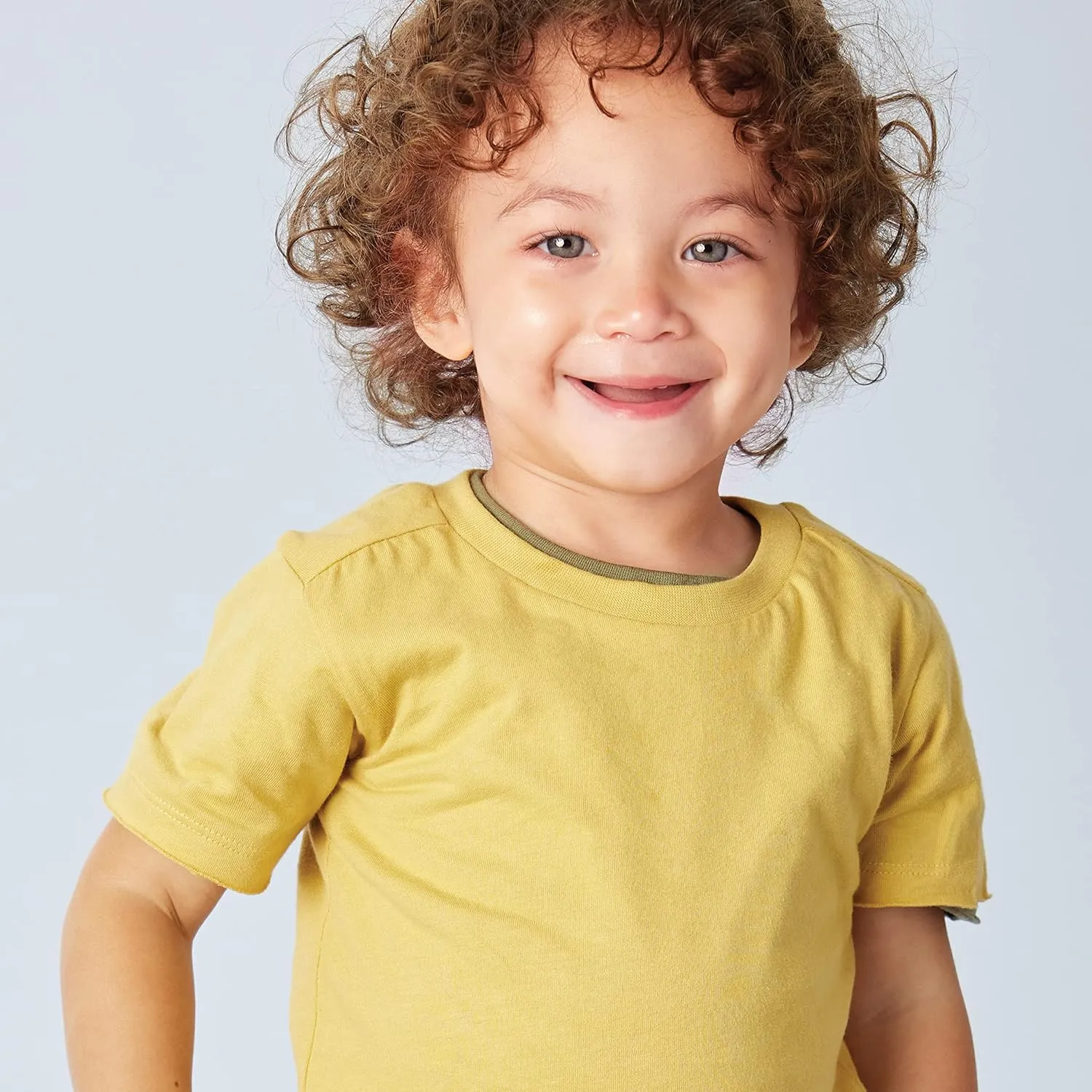 HonestBaby Multipack Short Sleeve T-Shirt Tee 100% Organic Cotton Infant Baby, Toddler, Little Kids Boys, Girls, Unisex