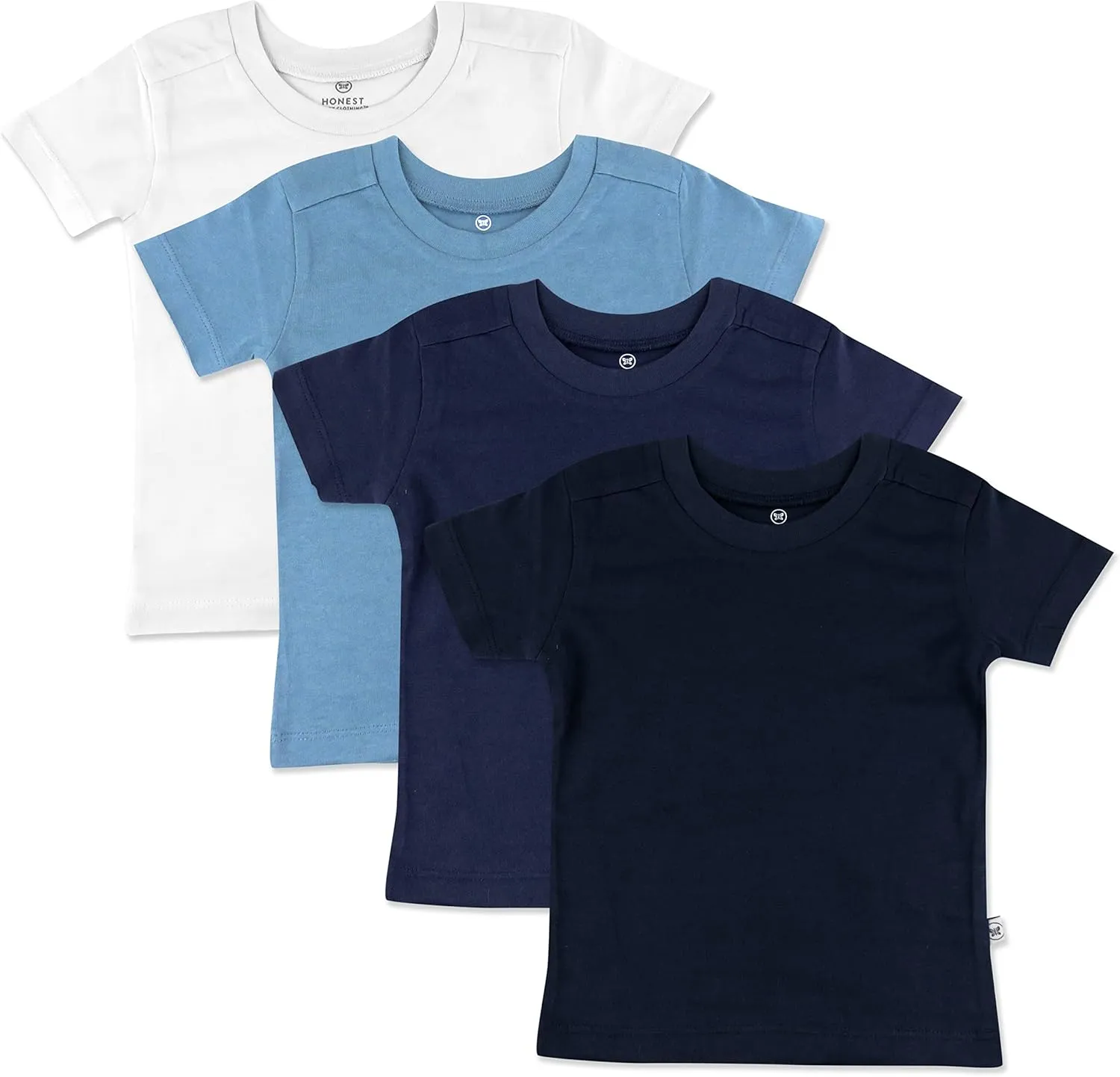 HonestBaby Variety Short Sleeve T-shirts 100% Organic Cotton Baby, Toddler, Little Kids Boys, Girls, Unisex