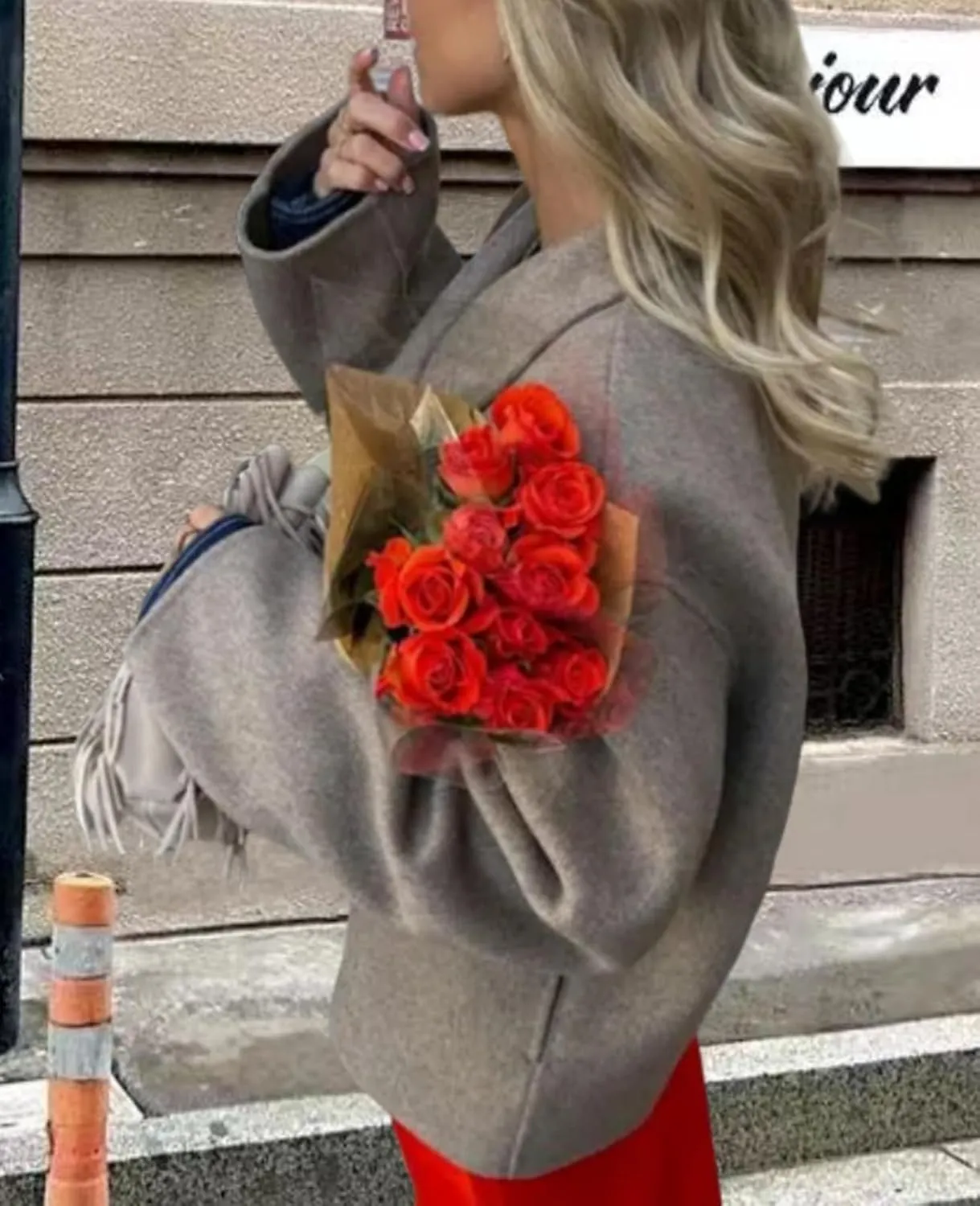 HOTIAN Women Long Sleeve Cardigan Sweater Open Front Cropped Jackets 2024 Fall winter Outwear