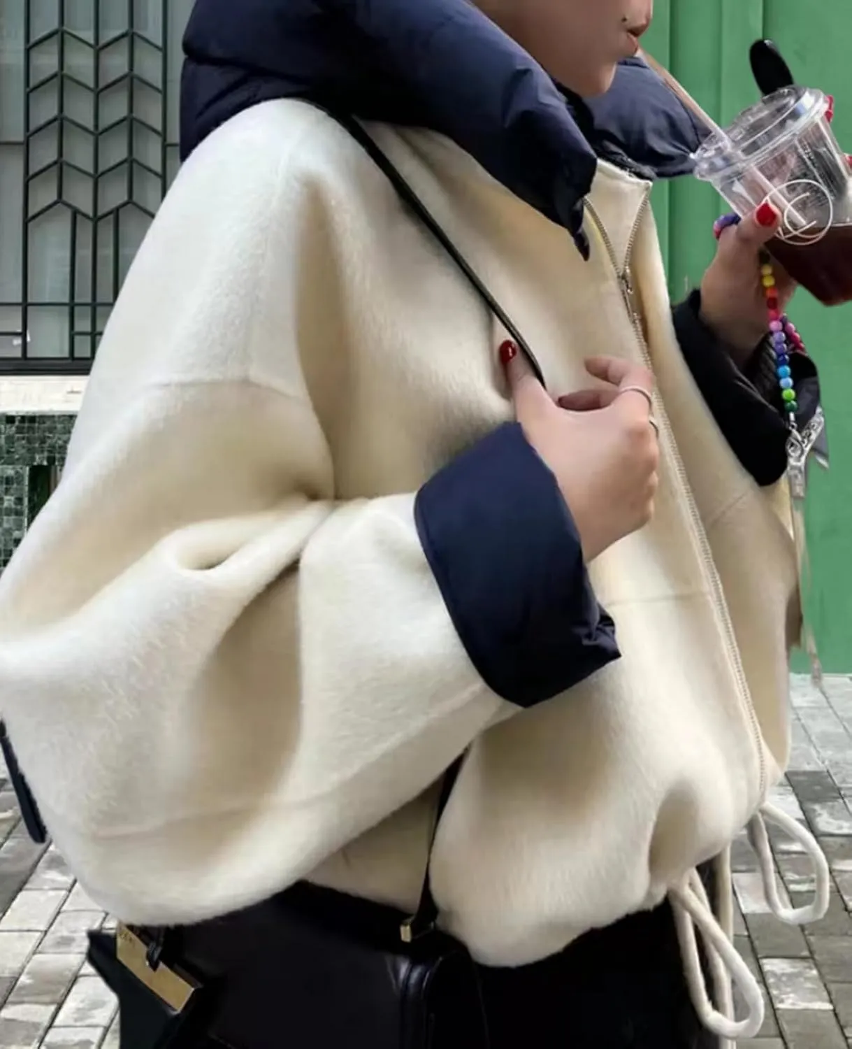 HOTIAN Women Long Sleeve Cardigan Sweater Open Front Cropped Jackets 2024 Fall winter Outwear