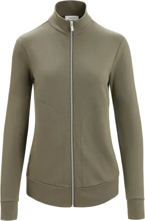 Icebreaker Merino Women's Central Long Sleeve Full-Zip Casual Wool Lounge Sweatshirt