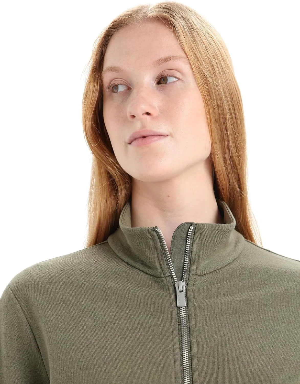 Icebreaker Merino Women's Central Long Sleeve Full-Zip Casual Wool Lounge Sweatshirt