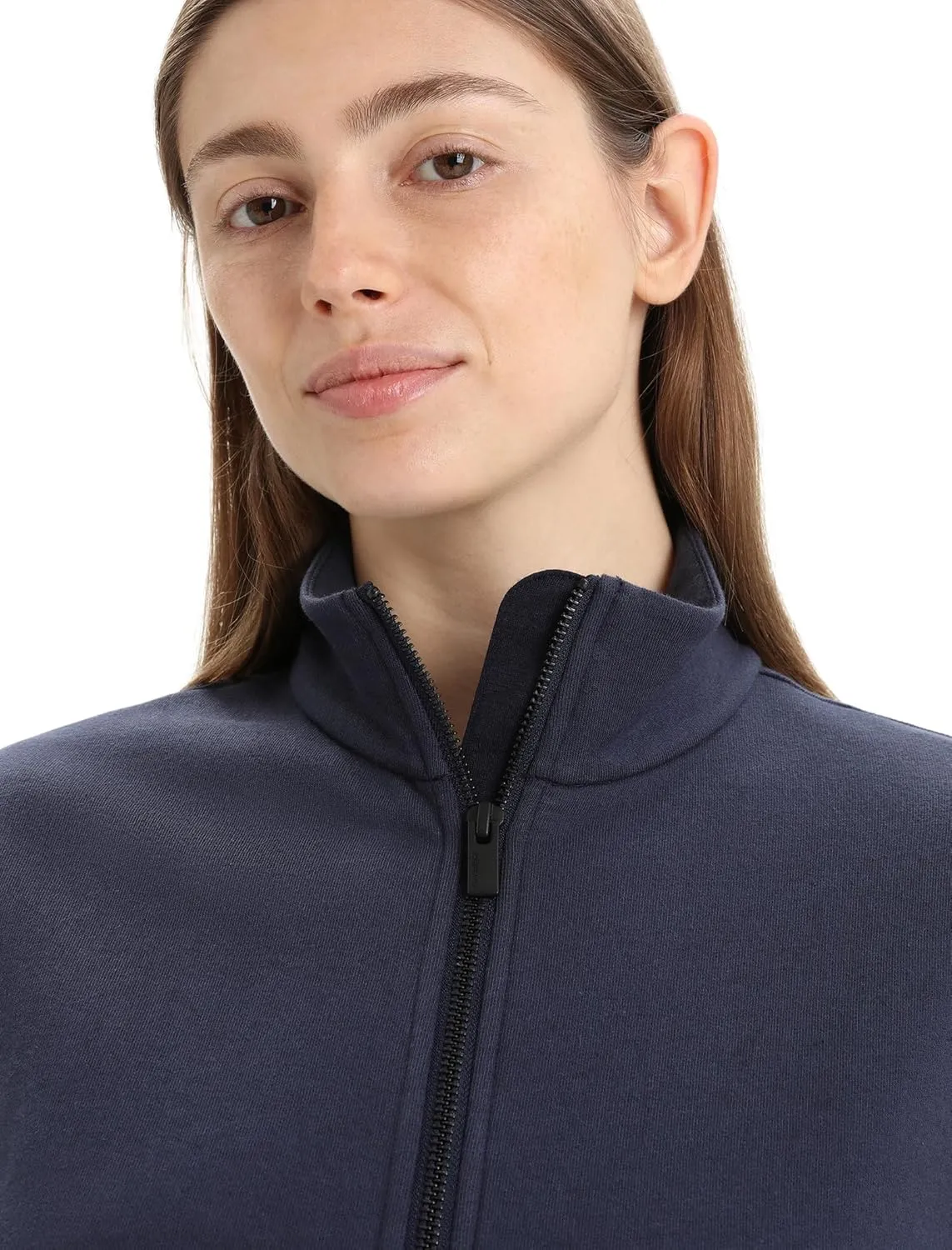 Icebreaker Merino Women's Central Long Sleeve Full-Zip Casual Wool Lounge Sweatshirt