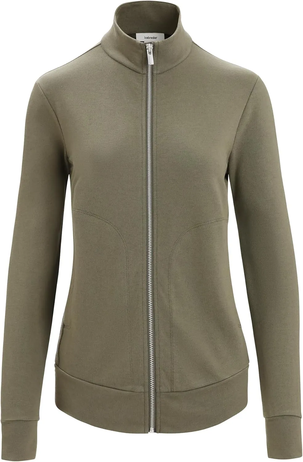 Icebreaker Merino Women's Central Long Sleeve Full-Zip Casual Wool Lounge Sweatshirt