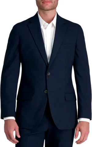 J.M. Haggar Men's JMH Premium Stretch Tailored Fit Suit Separate Pants, Blue-Jacket, 42
