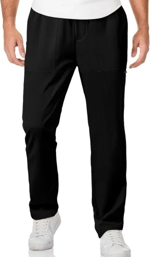JMIERR Mens Casual Lightweight Pants Stretch Elastic Waist Drawstring Jogging Sweatpants Pants