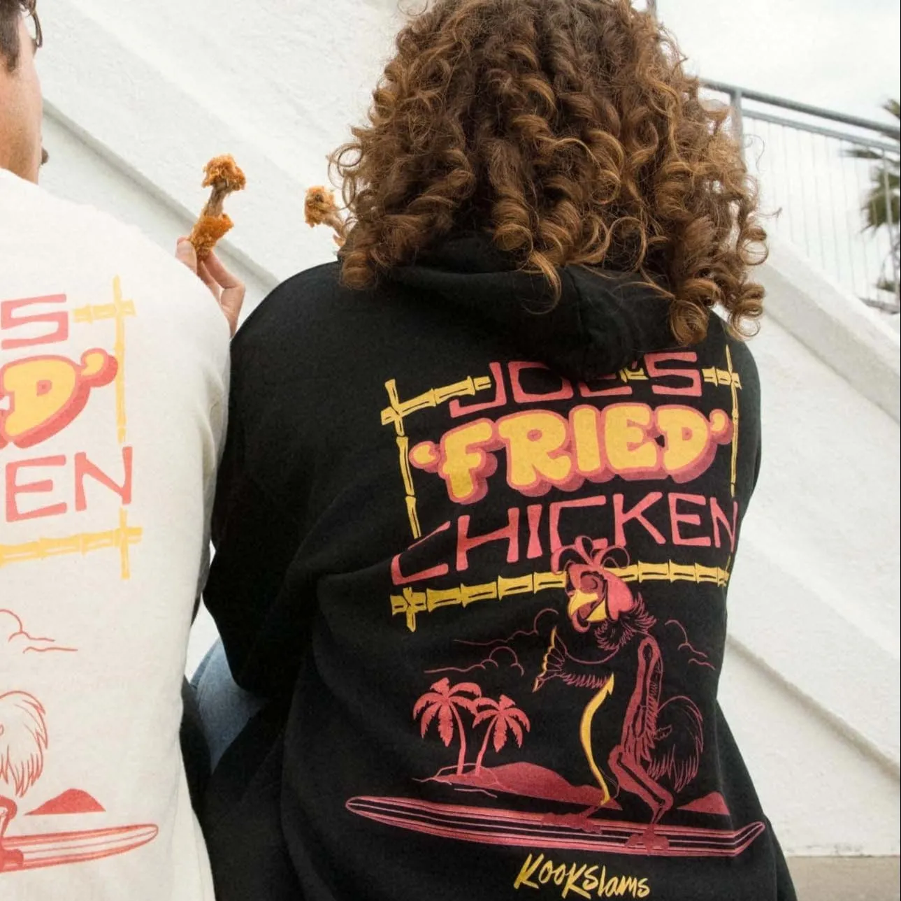 Kookslams Fried Chicken T-Shirt, Trendy Novelty Short Sleeve Tee for Men & Women, Soft Material
