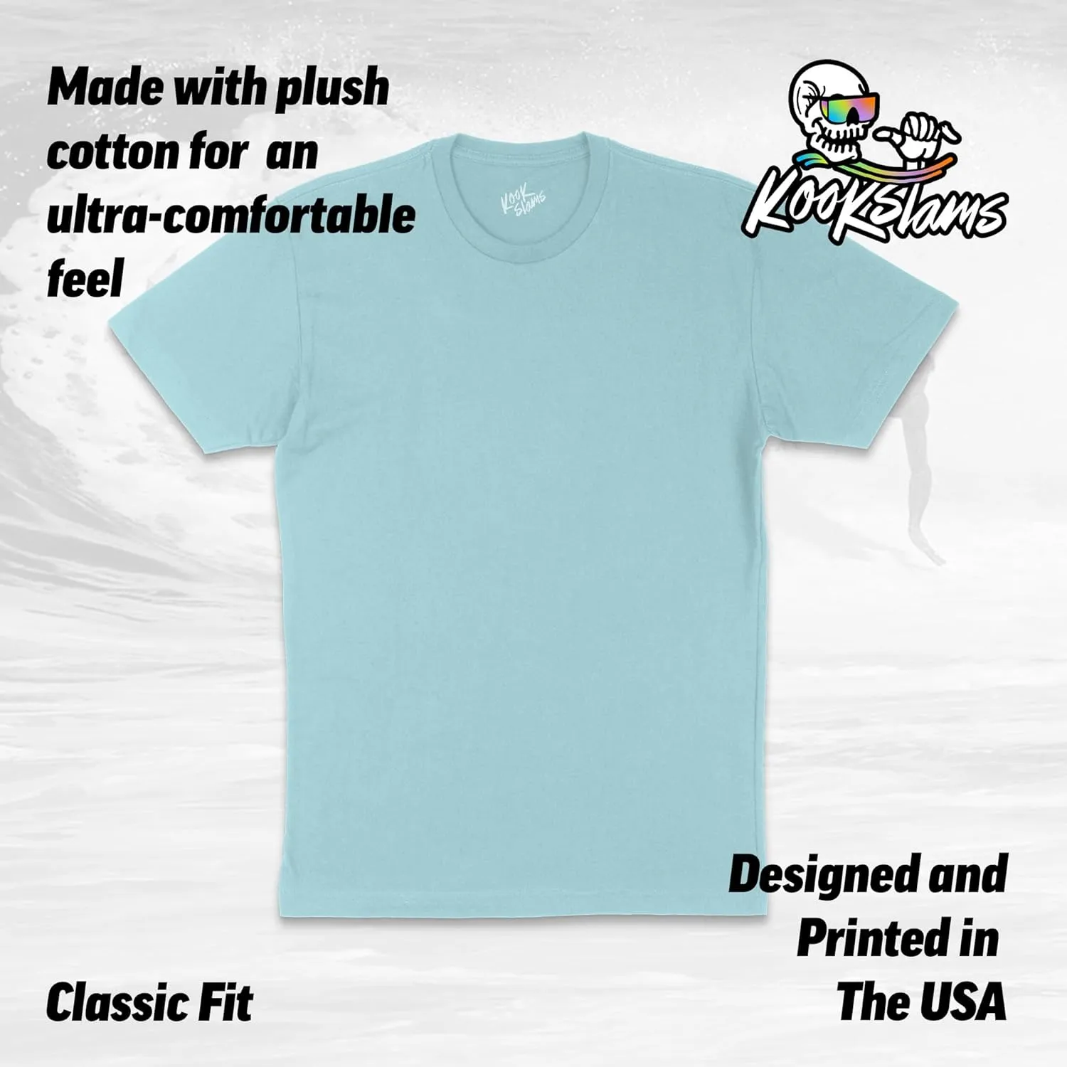 Kookslams Fried Chicken T-Shirt, Trendy Novelty Short Sleeve Tee for Men & Women, Soft Material
