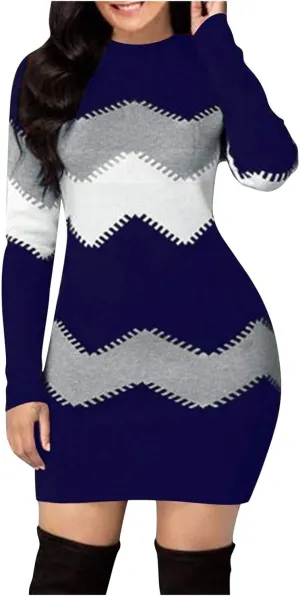 LCMTWX Women's Crewneck Oversized Sweater Dress 2023 Oversized Pullover Dresses Oversized Pullover